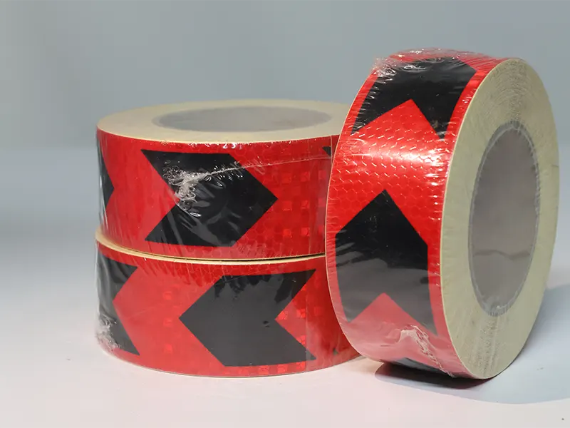 2_X25MTR-SECURITY TAPE REF RED WITH BLACK ARROW 2'' INCH-STRBA2''