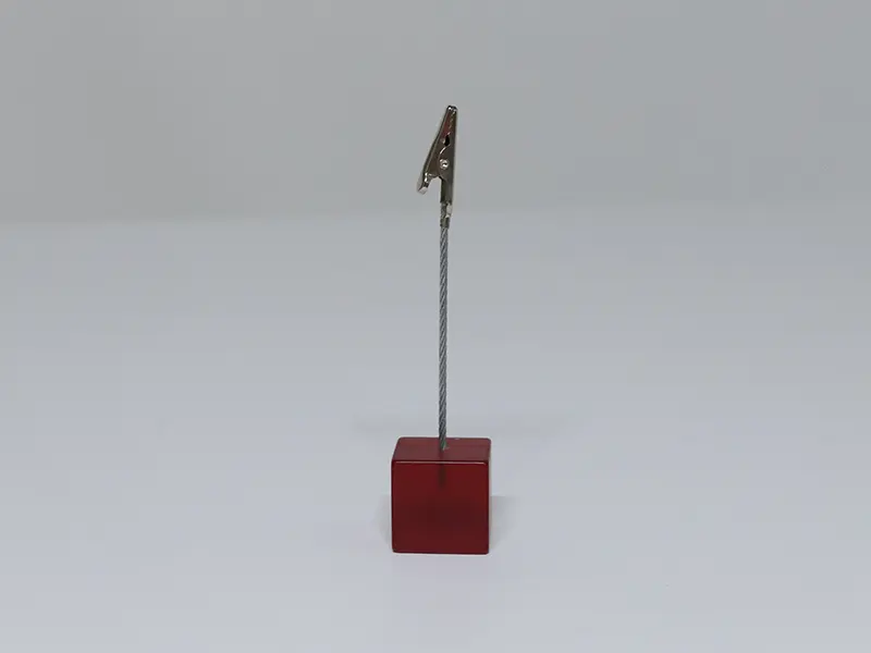 MEMO CLIP HOLDER RED BASE-MCH136