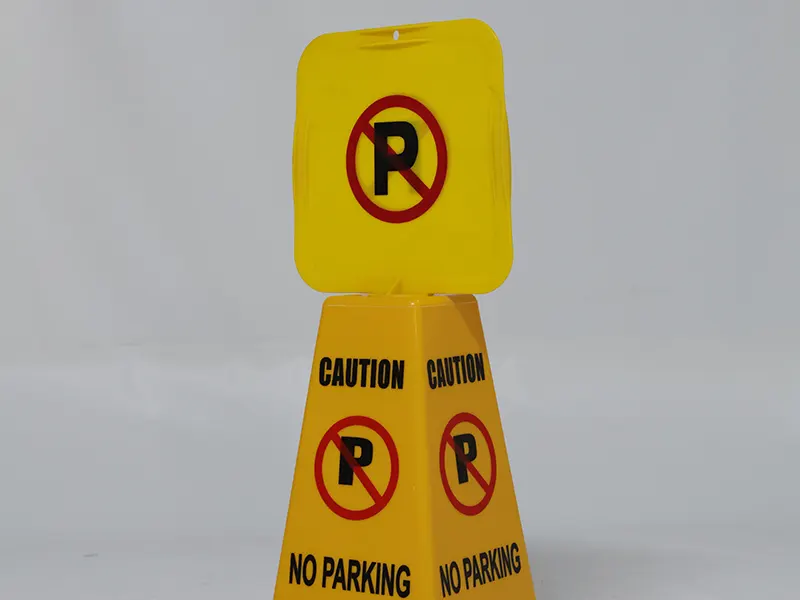 SMALL -NO PARKING YELLOW CONE WITH HEAD - NPYC-S-DMTZ
